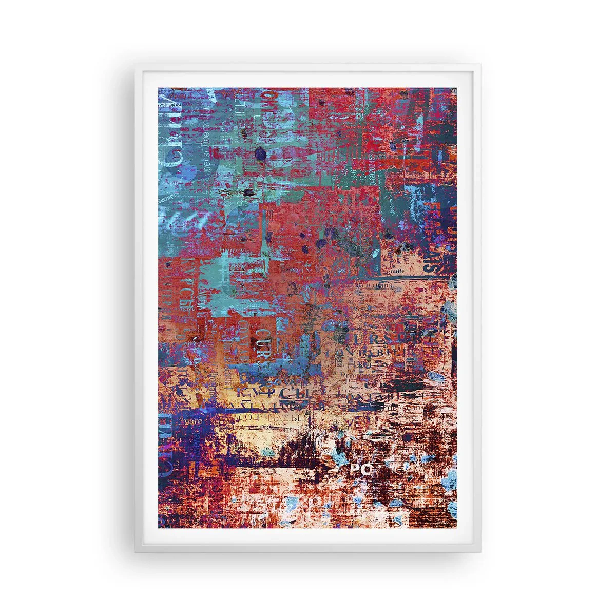 Poster in einem weißen Rahmen - Erinnerung und Vergessen - 70x100 cm