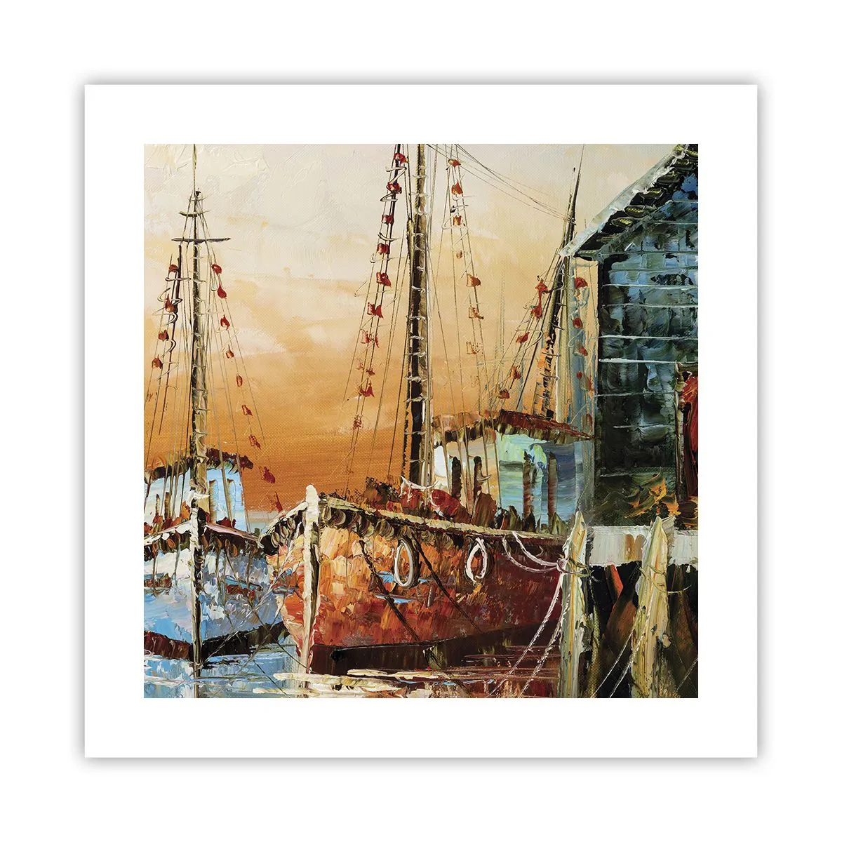 Poster - Friedliche Rückkehr - 40x40 cm