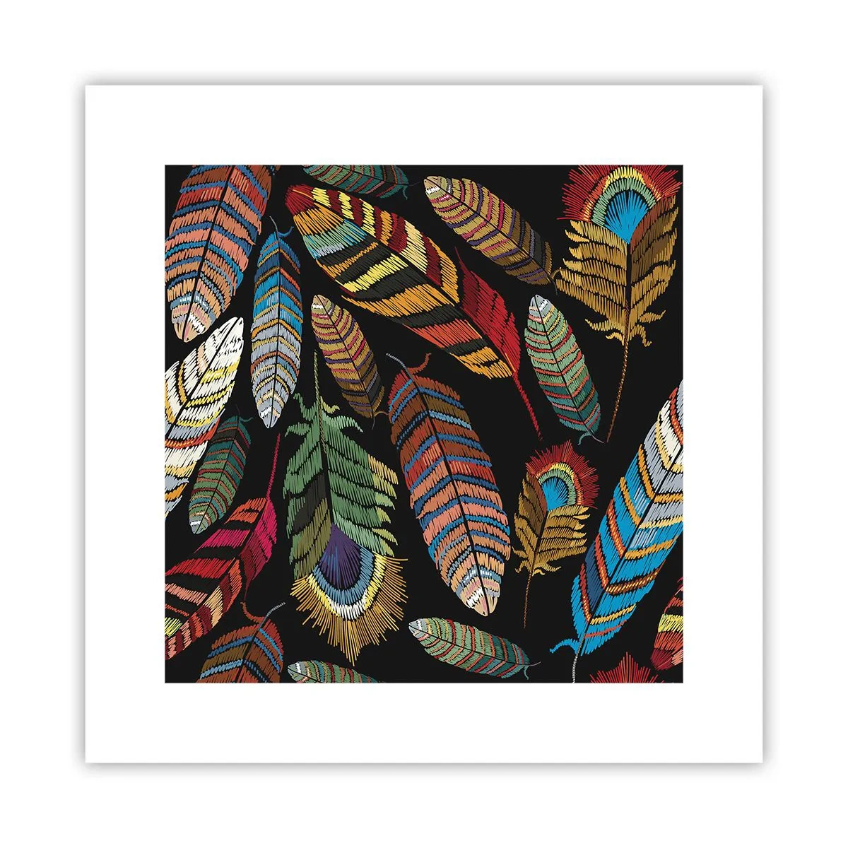 Poster - Der Vogelkarneval - 30x30 cm