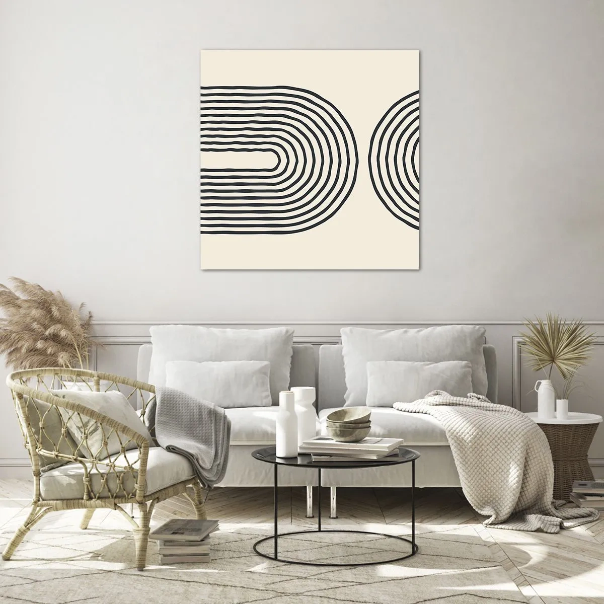 Glasbild - Bild auf glas - In einem Moment ... - 40x40 cm