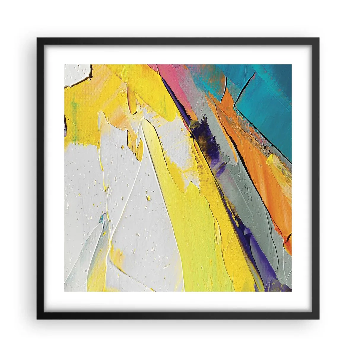 Poster in einem schwarzem Rahmen - Die Anatomie des Lichts - 50x50 cm