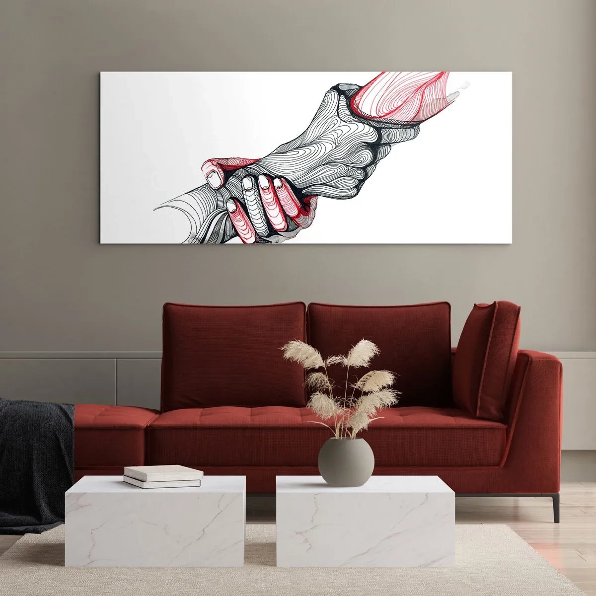 Glasbild - Bild auf glas - Sie sind in guten Händen - 100x40 cm