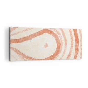 Bild auf Leinwand - Leinwandbild - Korallenkreise – Komposition - 100x40 cm