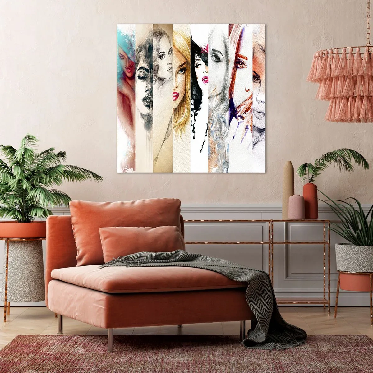 Bild auf Leinwand - Leinwandbild - Und es ist immer DU - 30x30 cm