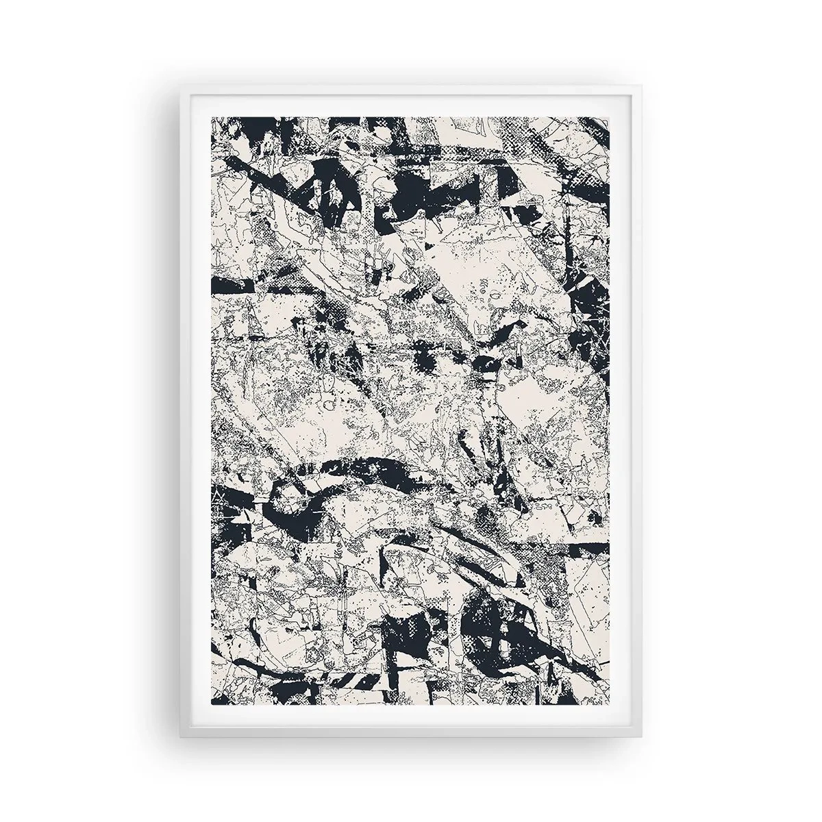 Poster in einem weißen Rahmen - Durchdringung der Gegensätze - 70x100 cm