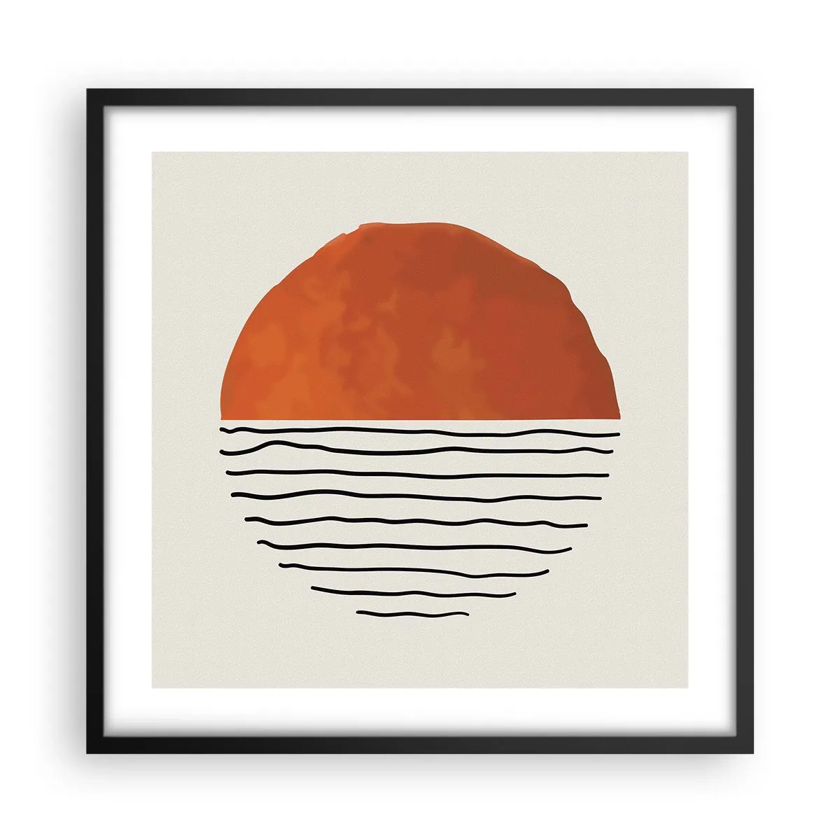Poster in einem schwarzem Rahmen - Im japanischen Klima - 50x50 cm