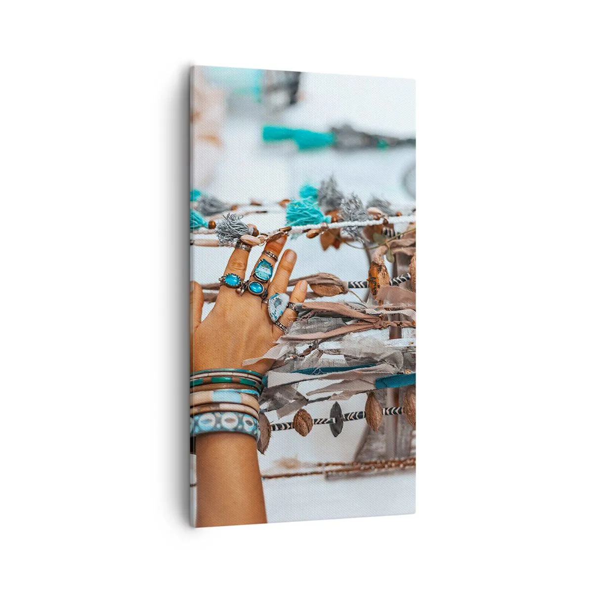 Bild auf Leinwand - Leinwandbild - Lokale Schätze - 55x100 cm