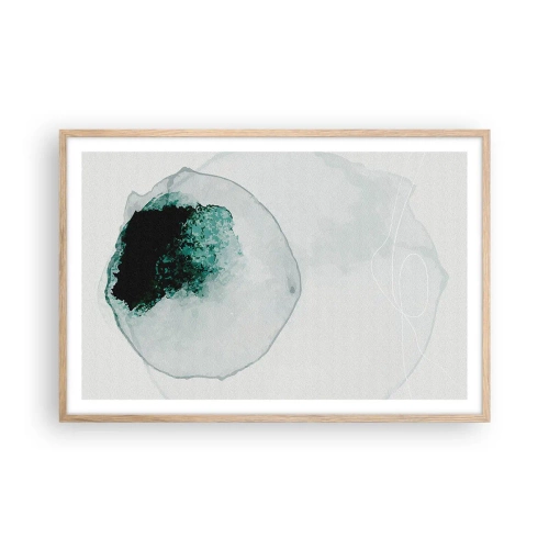 Poster in einem Rahmen aus heller Eiche - In einem Tropfen Wasser - 91x61 cm