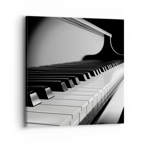 Bild auf Leinwand - Leinwandbild - Harmonie von Formen und Farben - 40x40 cm