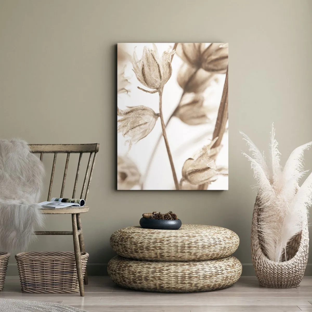 Bild auf Leinwand - Leinwandbild - Sie rufen am Ende des Sommers an - 55x100 cm