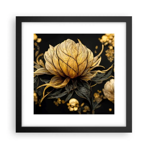 Poster in einem schwarzem Rahmen - Subtile Zerbrechlichkeit - 30x30 cm