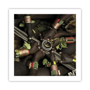 Poster - Wir sind zusammen - 50x50 cm