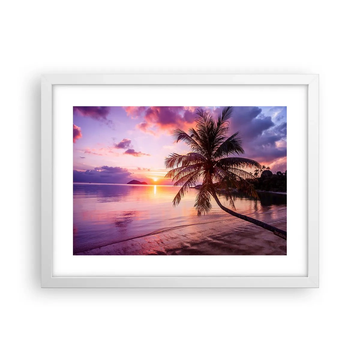 Poster in einem weißen Rahmen - Behaglichkeit bis zum Horizont - 40x30 cm