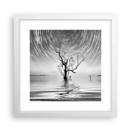 Poster in einem weißen Rahmen - Eine Sinfonie der Natur - 30x30 cm