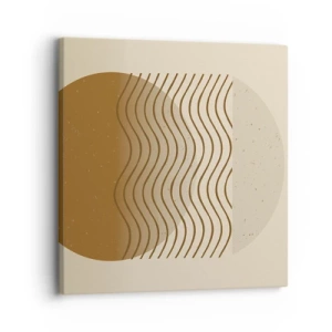 Bild auf Leinwand - Leinwandbild - Zur Entstehung geometrischer Figuren - 30x30 cm