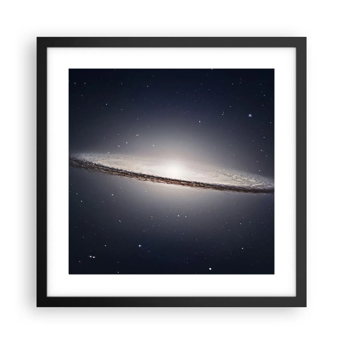 Poster in einem schwarzem Rahmen - Vor langer Zeit in einer weit entfernten Galaxie ... - 40x40 cm
