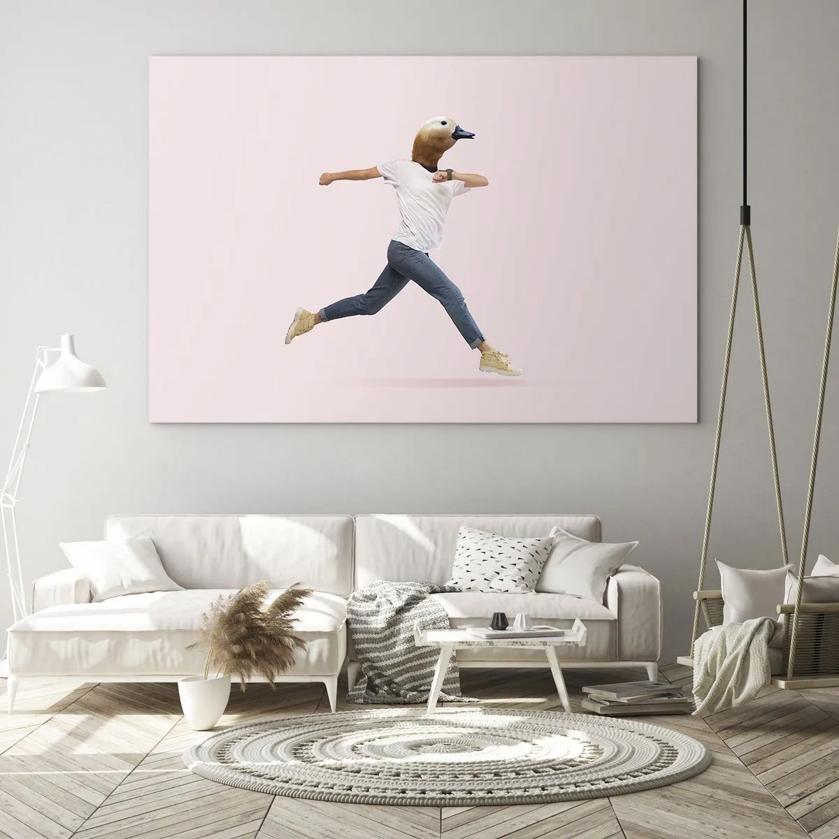 Glasbild - Bild auf glas - Eine Prise Absurdität - 70x50cm - Eine Prise Absurdität - Moderne Wanddekoration für Wohnzimmer und Schlafzimmer ARTTOR