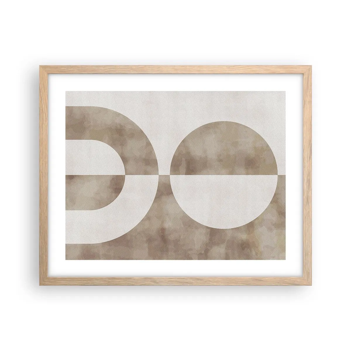 Poster in einem Rahmen aus heller Eiche - Ähnlichkeiten und Unterschiede - 50x40 cm