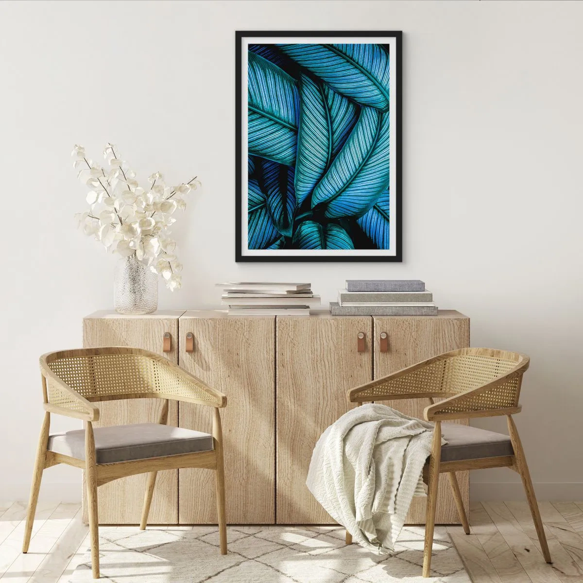 Poster in einem schwarzem Rahmen - Lebenslinien - 70x100 cm