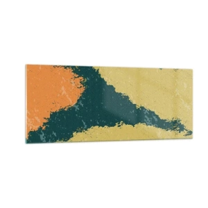 Glasbild - Bild auf glas - Abstraktion – langsame Bewegung - 100x40 cm