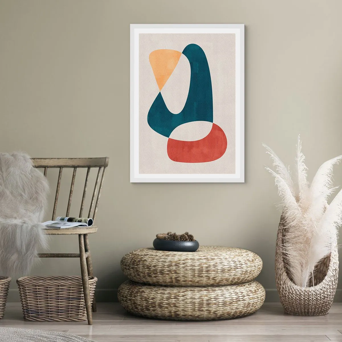 Poster in einem weißen Rahmen - Einflüsse und Metamorphosen - 30x40 cm