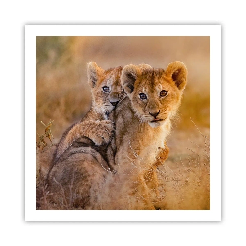 Poster - Bitte nicht stören! Wir haben Spaß - 60x60 cm