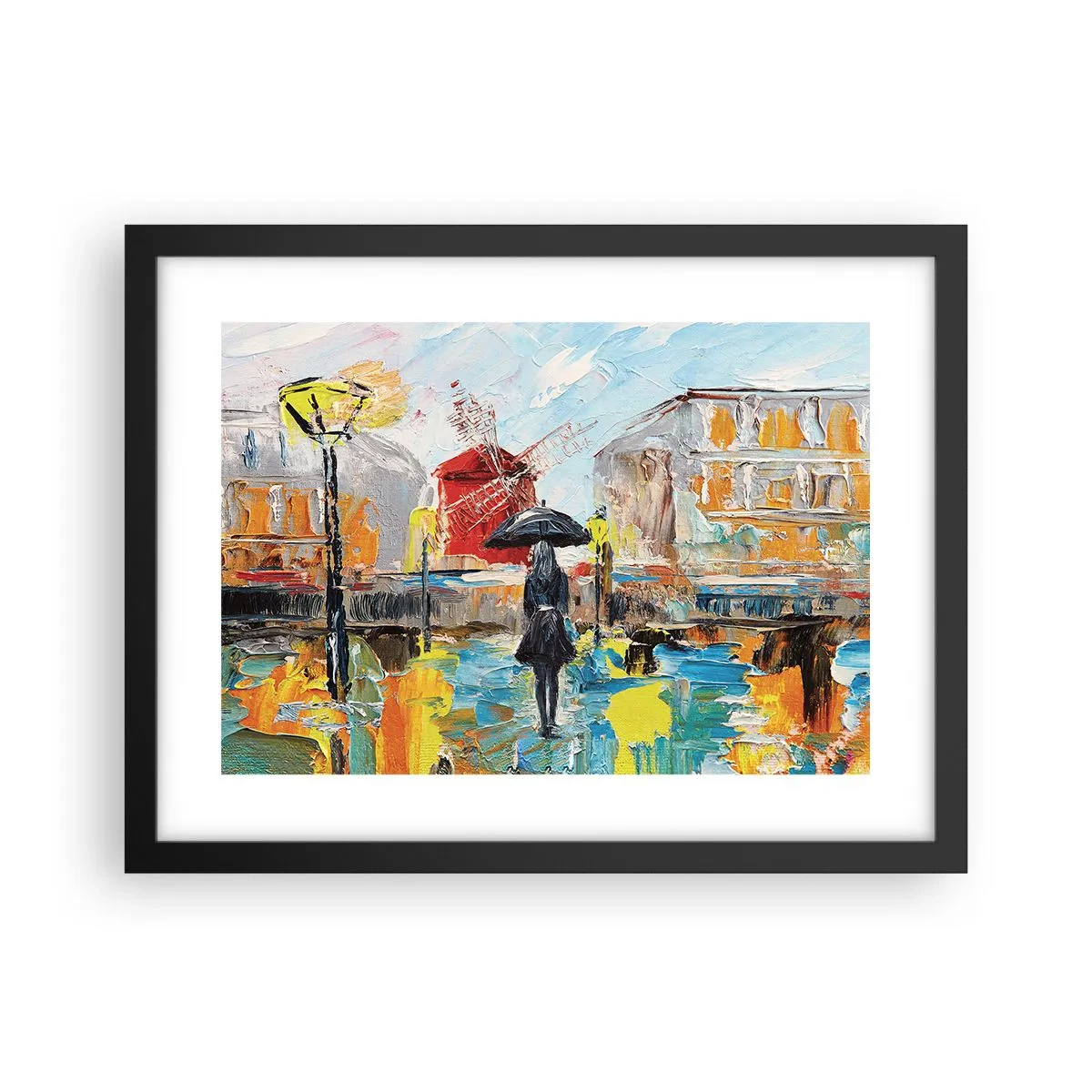 Poster in einem schwarzem Rahmen - Pariser Legenden - 40x30 cm