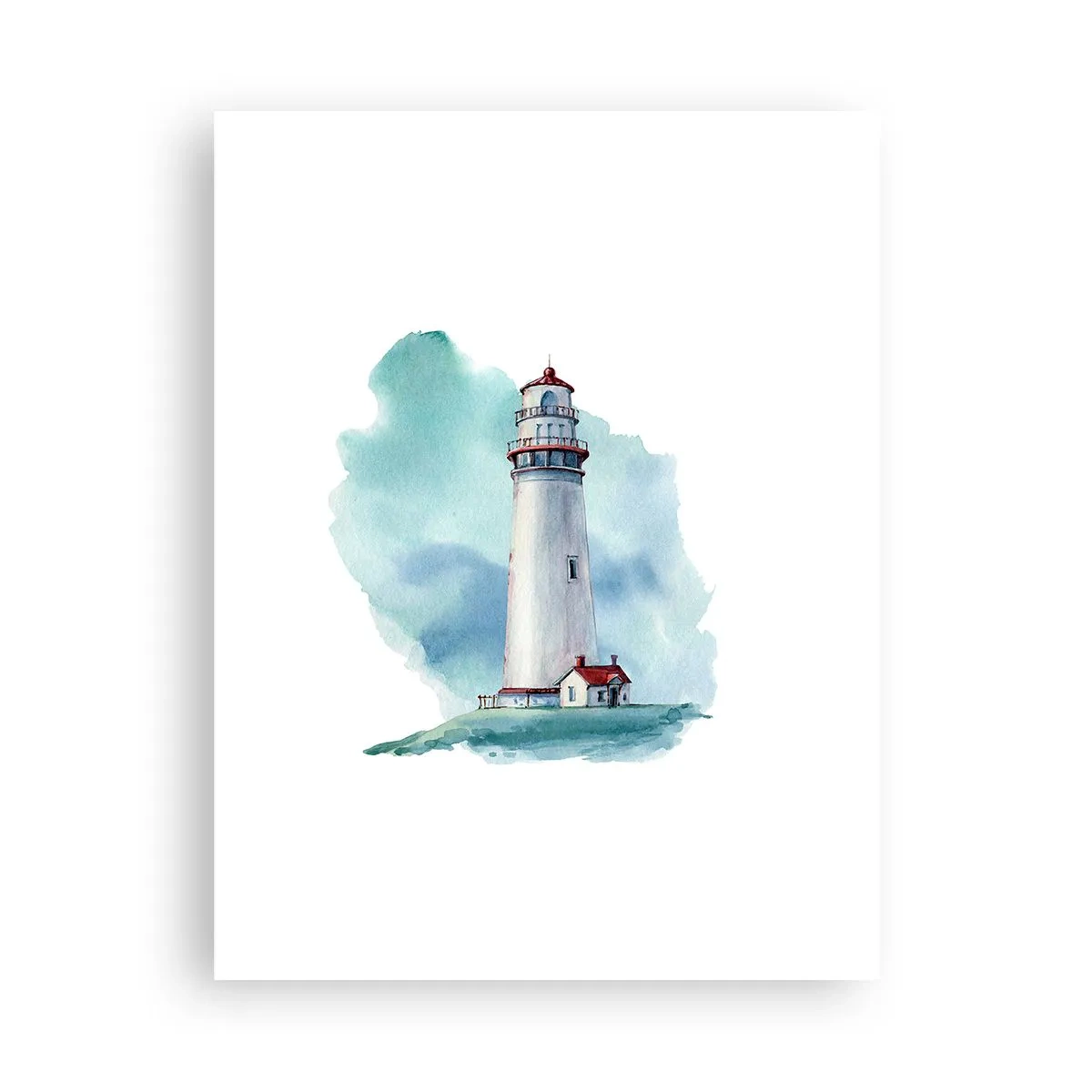 Poster - Sanfte Schwester vom Blau - 30x40 cm
