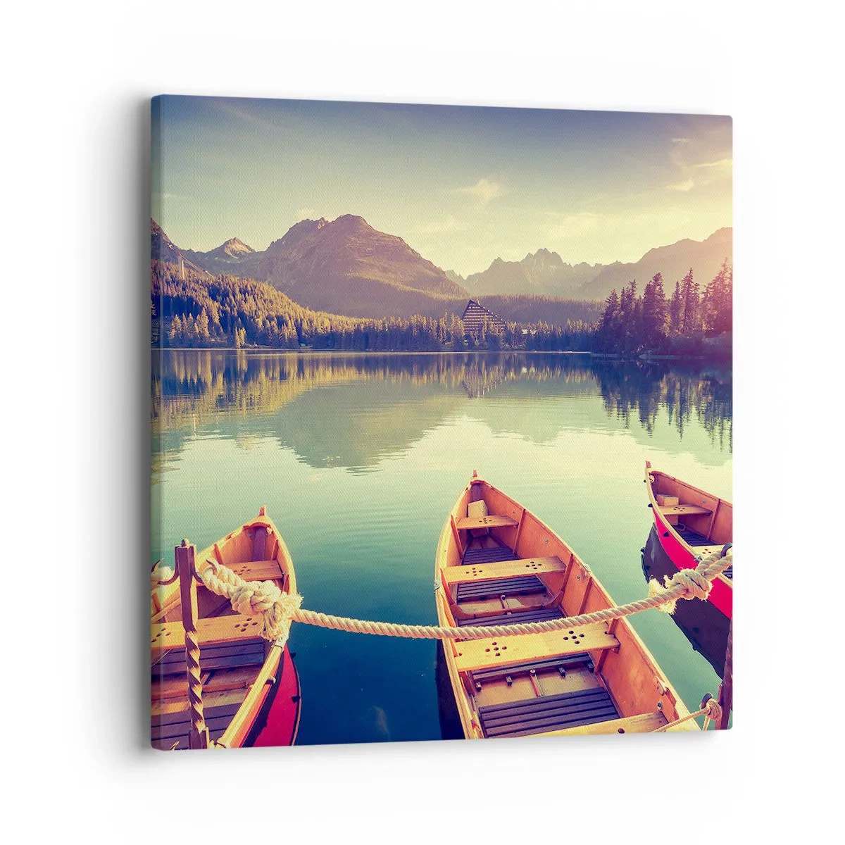 Bild auf Leinwand - Leinwandbild - Lebe nach ihren Gesetzen - 40x40 cm