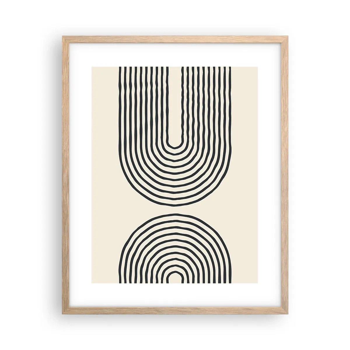 Poster in einem Rahmen aus heller Eiche - In einem Moment ... - 40x50 cm