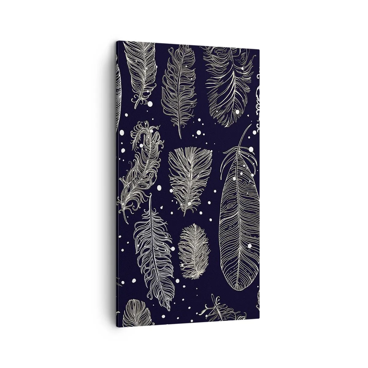 Bild auf Leinwand - Leinwandbild - Gefiederte Spitze - 45x80 cm