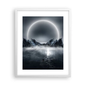 Poster in einem weißen Rahmen - Ende der Geschichte - 40x50 cm