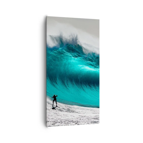 Bild auf Leinwand - Leinwandbild - Herausforderung angenommen - 65x120 cm