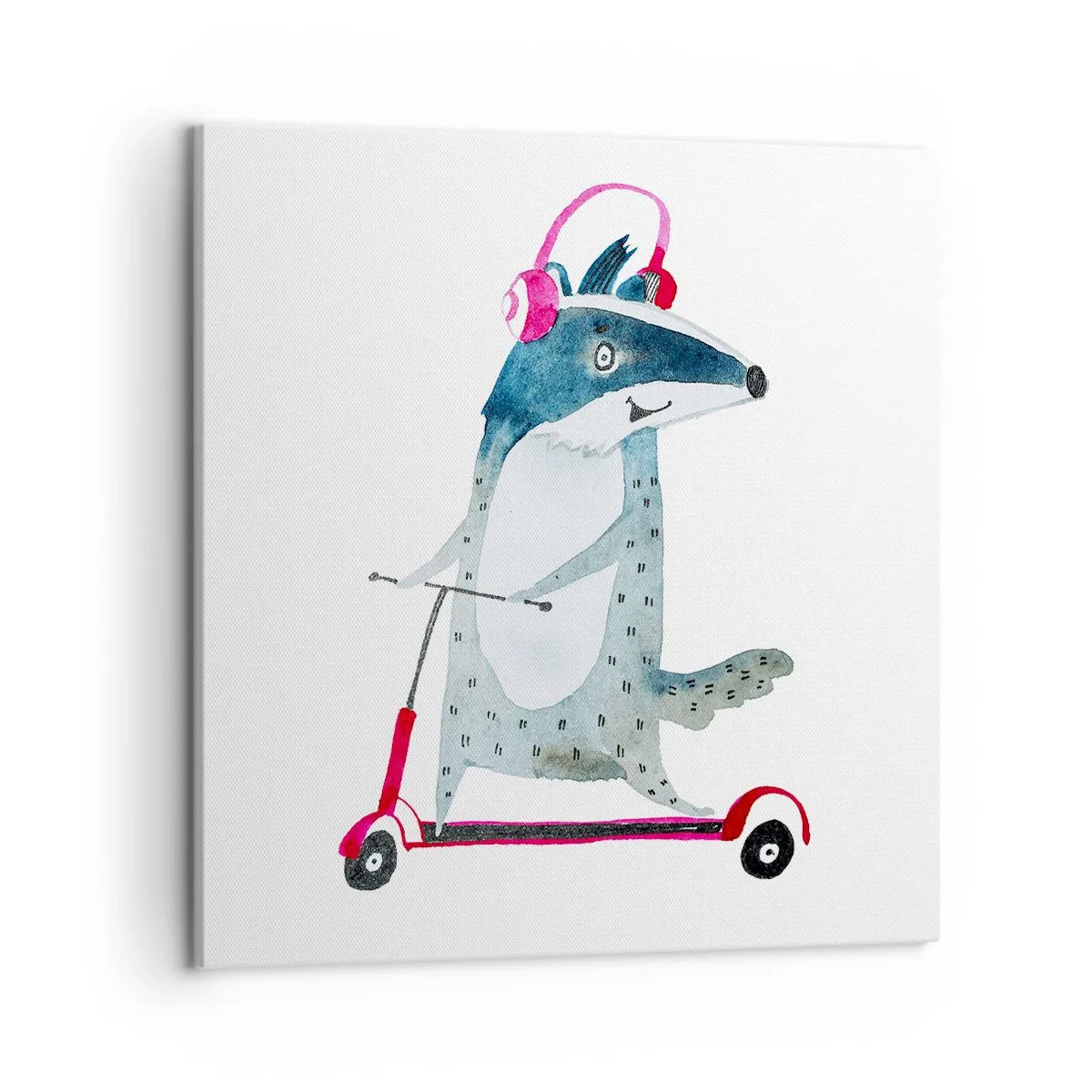 Bild auf Leinwand - Leinwandbild - Dachsfreude - 50x50 cm