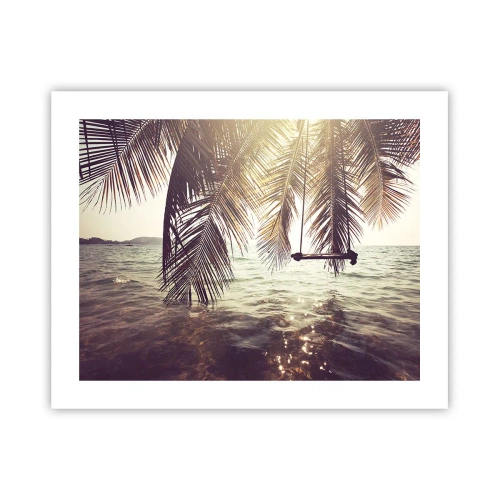 Poster - Sie können nach Belieben in den Wolken schwingen - 50x40 cm