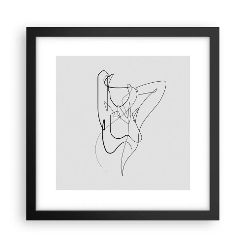 Poster in einem schwarzem Rahmen - So, wie du wirklich bist ... - 30x30 cm