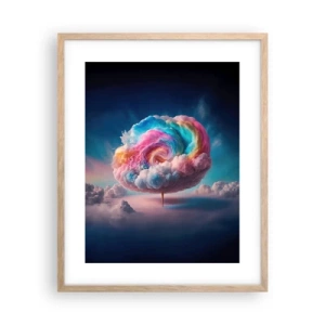 Poster in einem Rahmen aus heller Eiche - Traum von einem Vergnügungspark - 40x50 cm