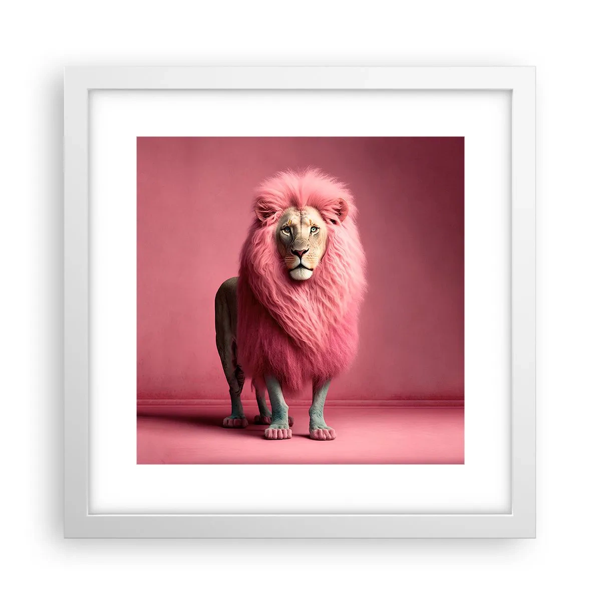 Poster in einem weißen Rahmen - Und du hast keine Angst mehr - 30x30 cm