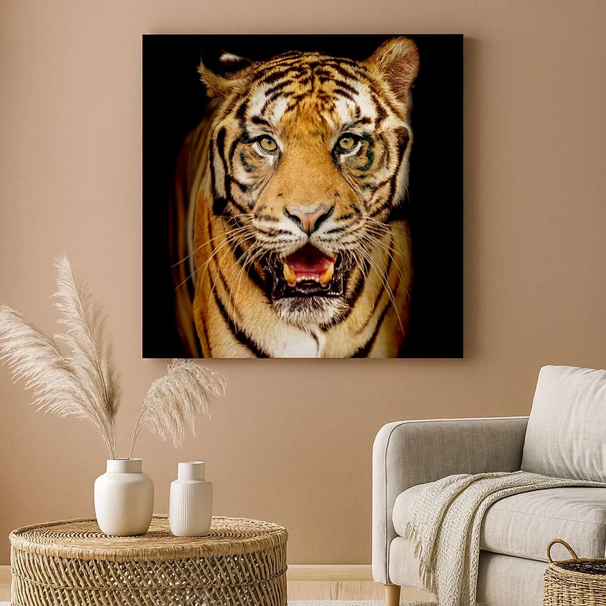 Bild auf Leinwand - Leinwandbild - Wild im Herzen - 30x30 cm