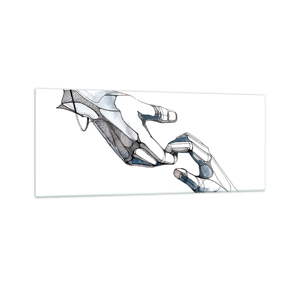 Glasbild - Bild auf glas - Eine gute Geste - 100x40 cm