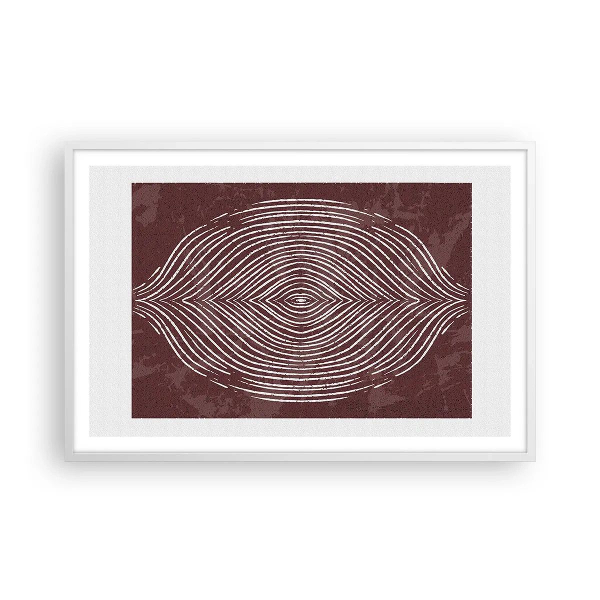 Poster in einem weißen Rahmen - Der Raum spricht - 91x61 cm