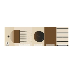 Fototapeten Muster Selbstklebend Deluxe Sticker - Verschiedene Staaten - Abstraktion, Stück, Minimalismus - 100x30 cm