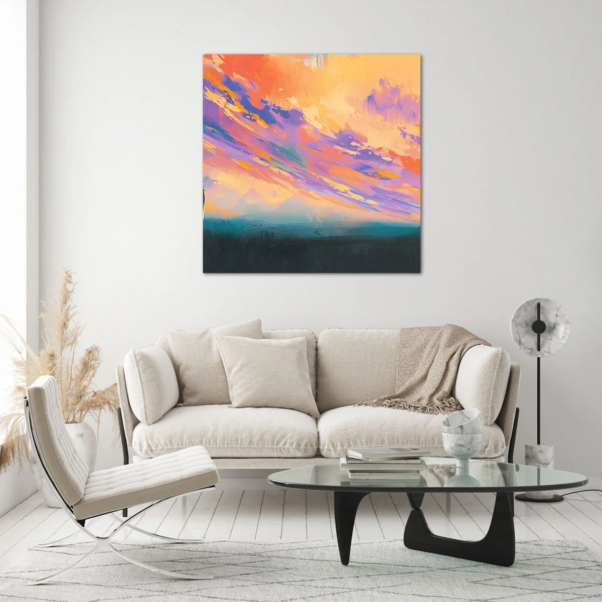 Glasbild - Bild auf glas - Die Anziehungskraft - 30x30 cm