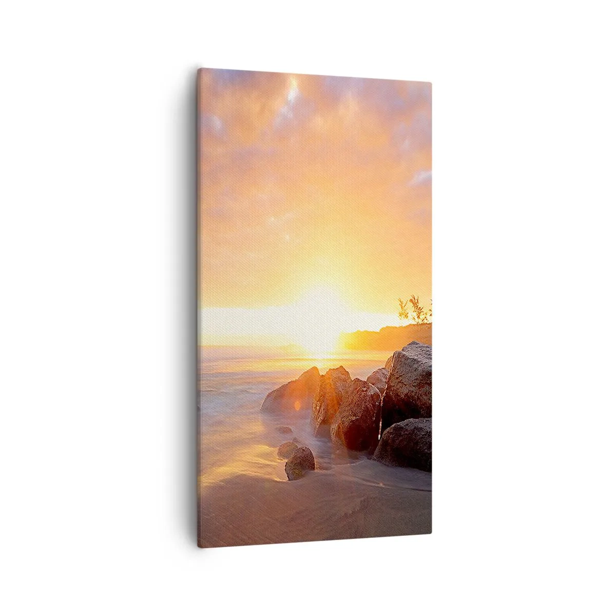 Bild auf Leinwand - Leinwandbild - Leuchtende Brise des Abends - 55x100 cm