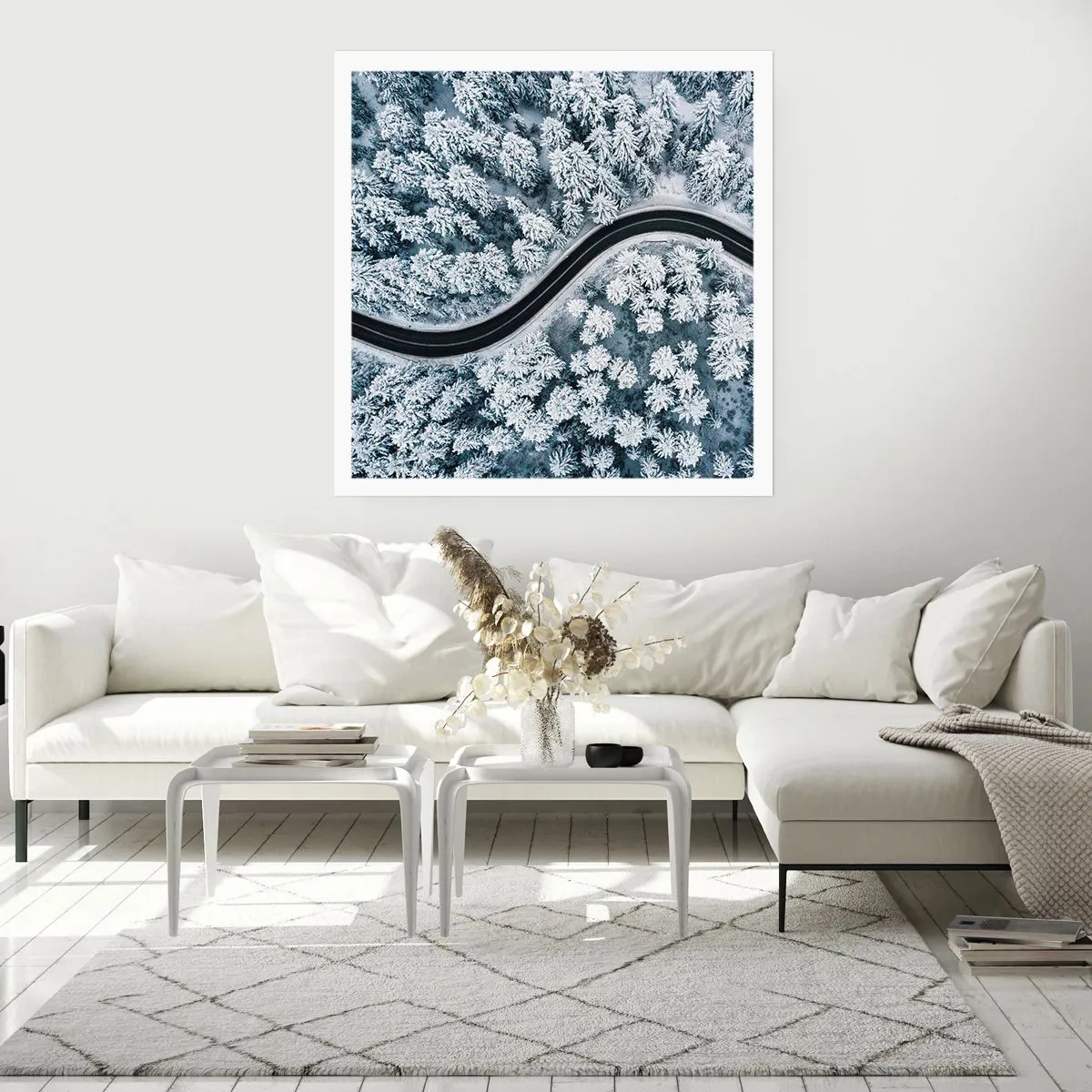 Poster - Durch den Winterwald - 50x50 cm