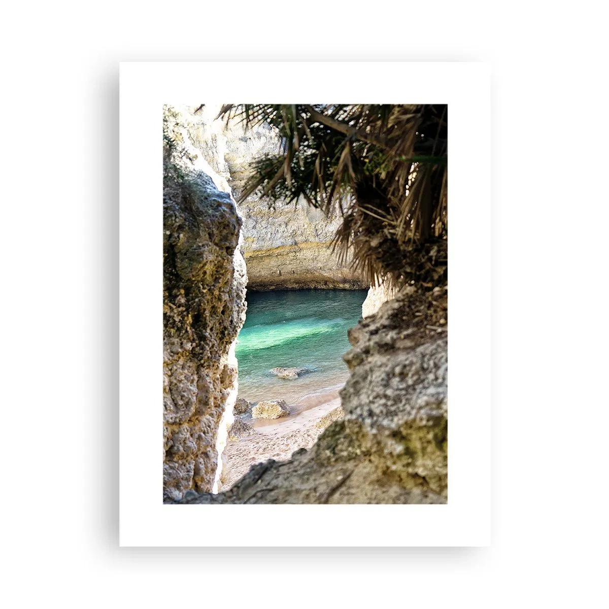Poster - Türkisfarbene Bucht - 30x40 cm