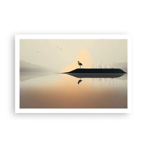 Poster - Herr am See - 91x61 cm