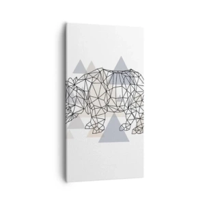 Bild auf Leinwand - Leinwandbild - Struktur der Stärke - 55x100 cm