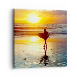 Bild auf Leinwand - Leinwandbild - Die Rückkehr des Kriegers - 30x30 cm