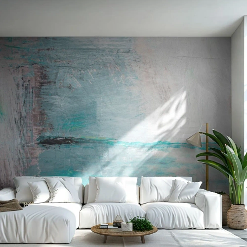 Fototapete Standard Eco - Horizontal in Blau - Abstraktion, Stück, Modernes Muster - 500x350 cm